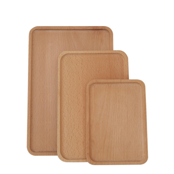 Beech wood service tray