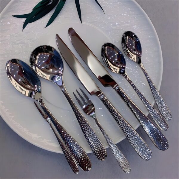 Hammer point 304 stainless steel cutlery set - Image 2