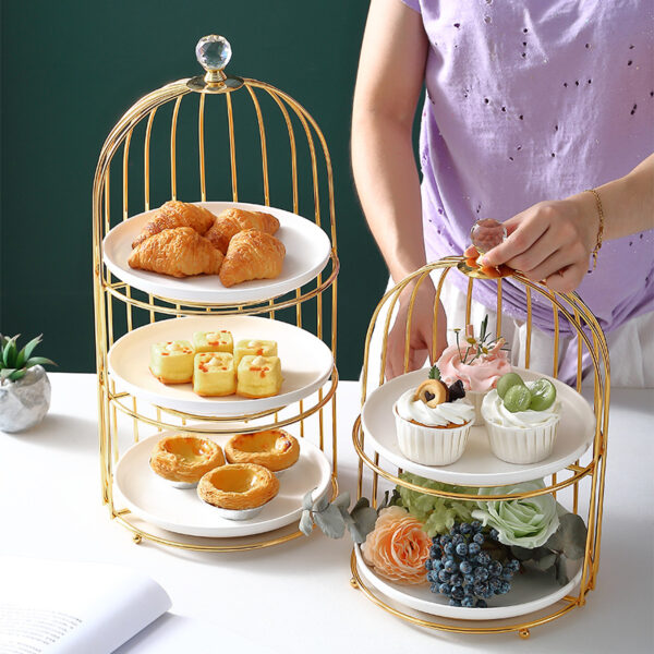 Creative Birdcage Dessert Stand - Image 2