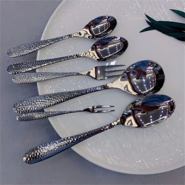 Hammer point 304 stainless steel cutlery set - Image 6