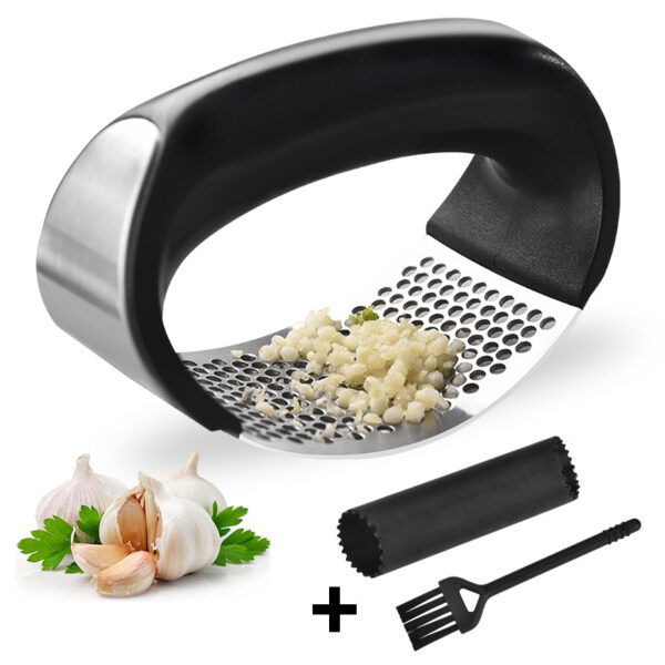 Stainless steel garlic press 3pcs in set