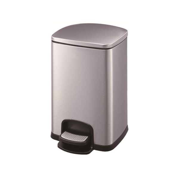 5L Stainless steel pedal trash can dust bin