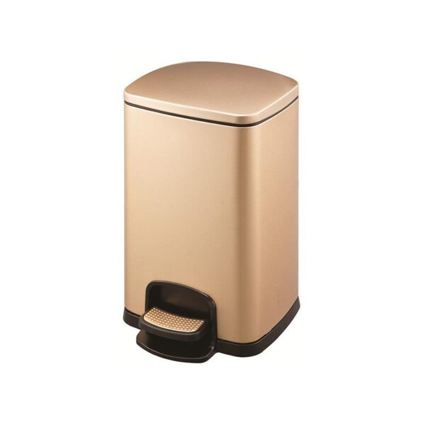 5L Stainless steel pedal trash can dust bin - Image 3