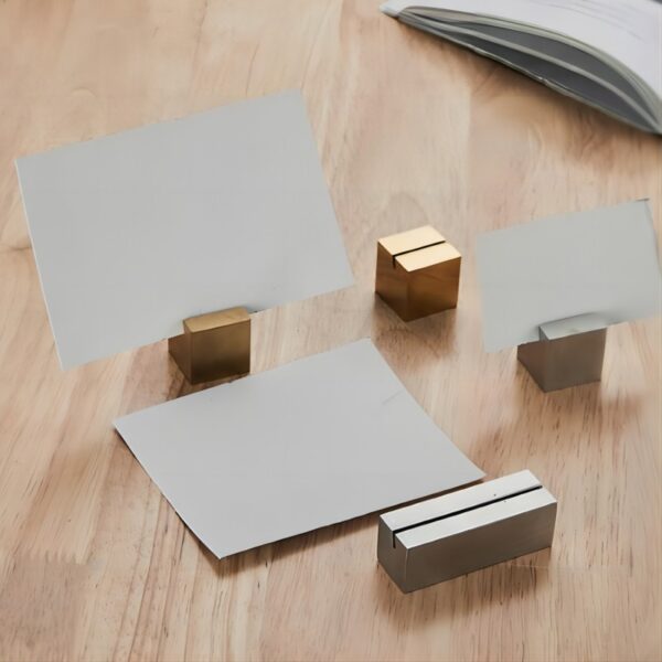 Stainless steel solid menu holder Card Holders of table buffet - Image 3