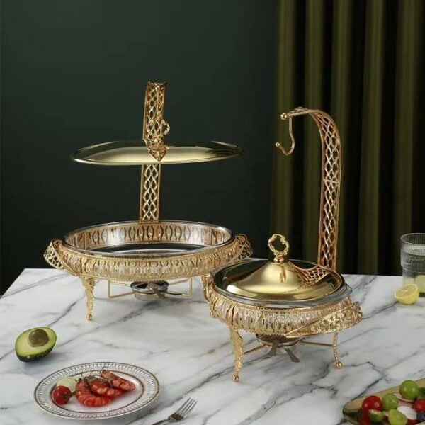 SST Gold Glass Buffet Stove - Image 3