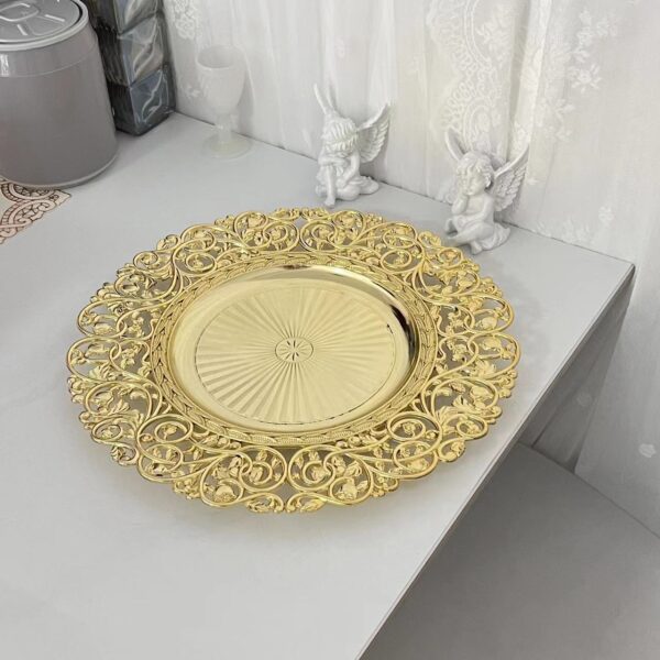 Gold charger plate Wedding decor - Image 2