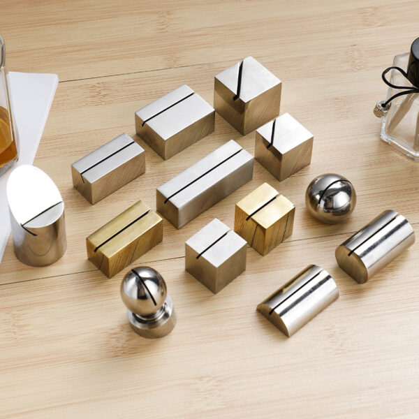 Stainless steel table number holder - Image 2