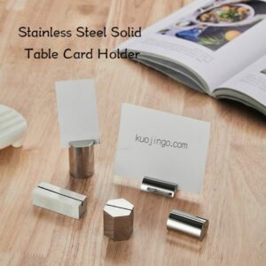 Stainless steel table number holder