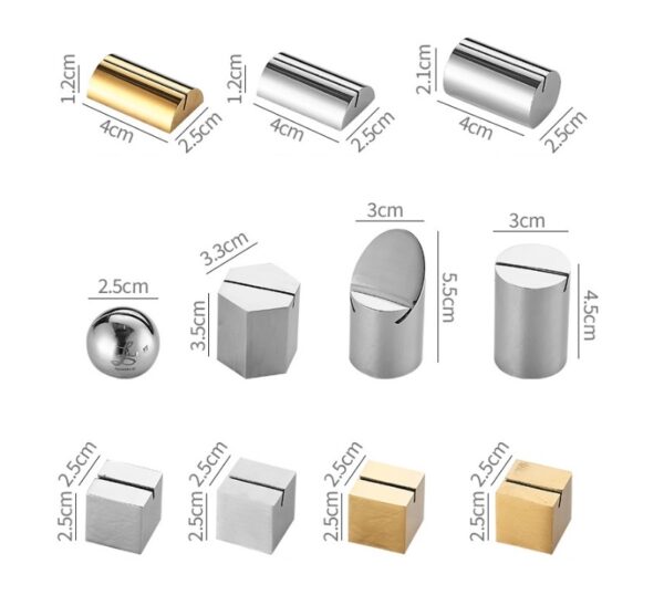 Stainless steel table number holder - Image 3