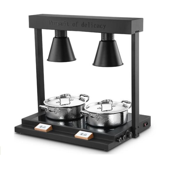 Luxury black crystal buffet heat lamp - Image 4