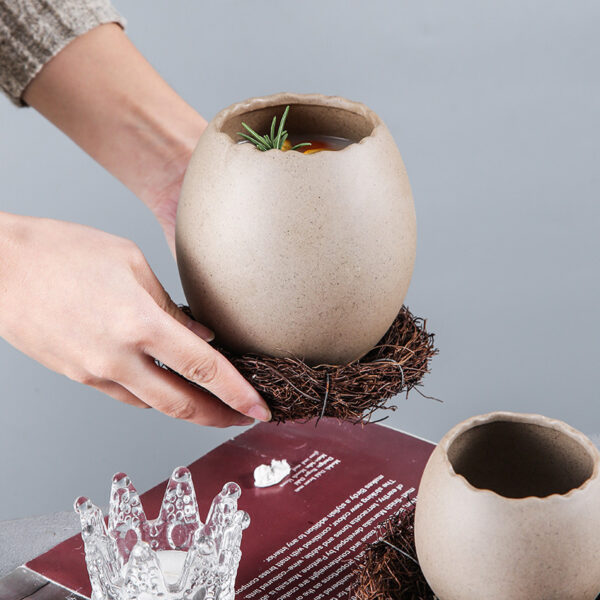 Creative bird's nest bowl new ceramic bowl - Image 3