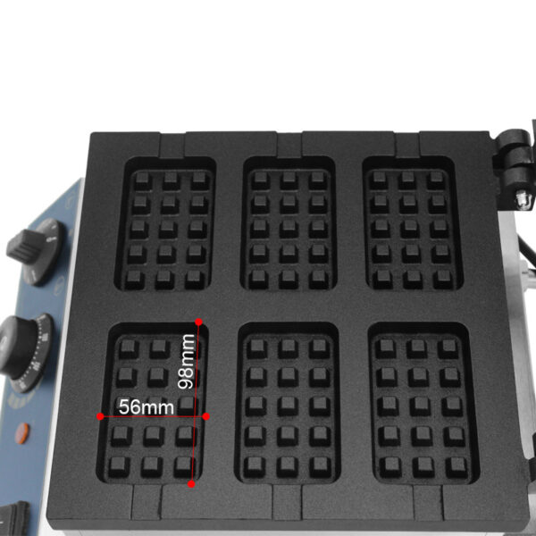 Commercial Electric 6-piece Waffle Maker machine - Image 3