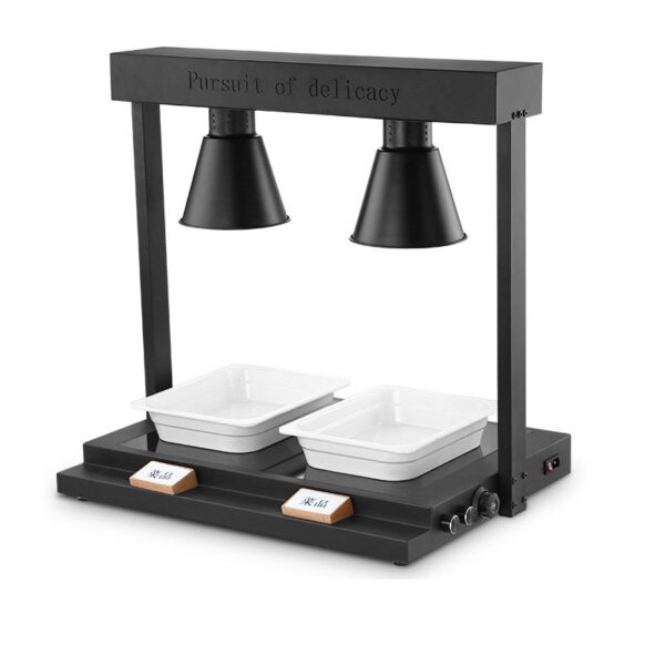 Luxury black crystal buffet heat lamp - Image 3
