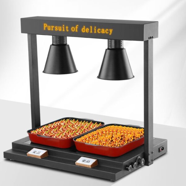 Luxury black crystal buffet heat lamp - Image 5