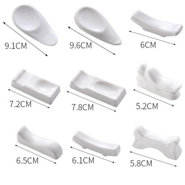 Ceramic chopstick holder with spoon rest - Image 3