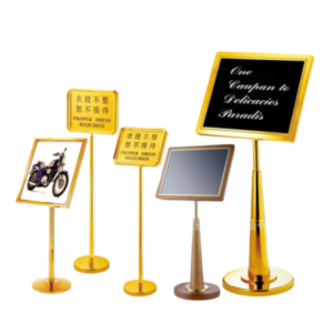 Stainless steel vertical sign