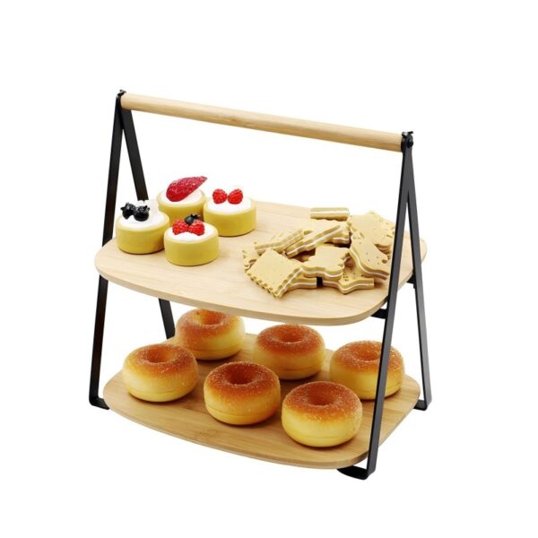 Bamboo Dessert Cake Stand - Image 4