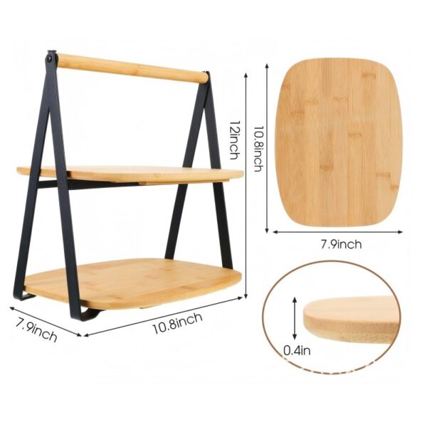 Bamboo Dessert Cake Stand - Image 3