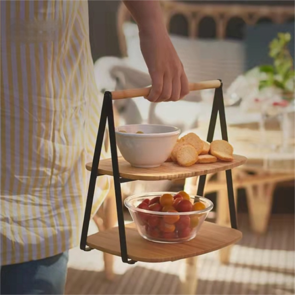 Bamboo Dessert Cake Stand - Image 2
