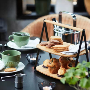 Bamboo Dessert Cake Stand