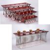 New diamond-shaped stainless steel dessert stand