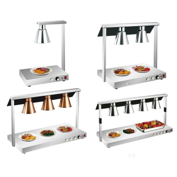 KJ001保温灯. Commercial Stainless Steel Base Standing Heat Lamp