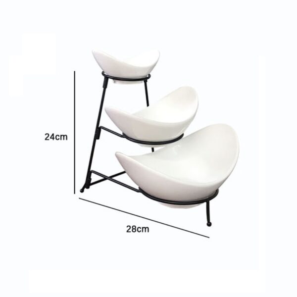 Three-Tier Fruit Platte display