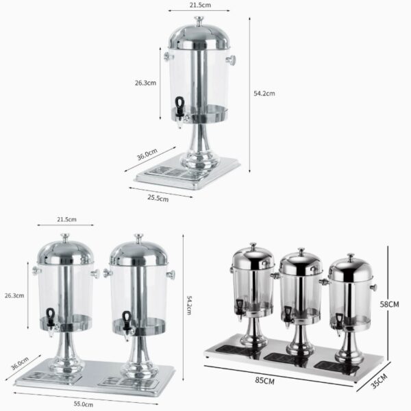 buffet-juice-dispenser-8l-16l-24l Commercial Stainless Steel Juice Dispenser for Hotels and Buffets