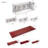 New Stainless Steel Dessert Display Rack for Hotel Buffet and Catering