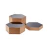 Wooden Hexagonal Dessert Stand