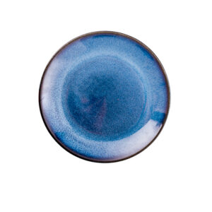 restaurant-hotel-blue-ceramic-tableware Blue kiln varied ceramic plate for restaurant dessert salad appetizer pasta and main course serving