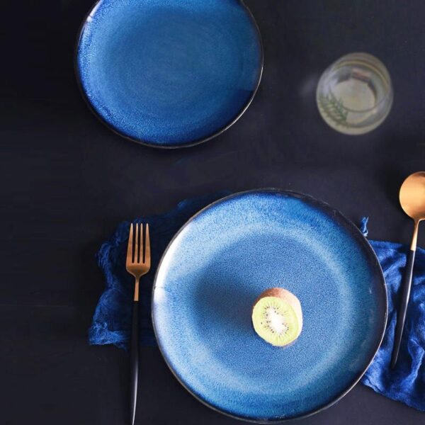 Blue Kiln-Varied "Starry Sky" Plates