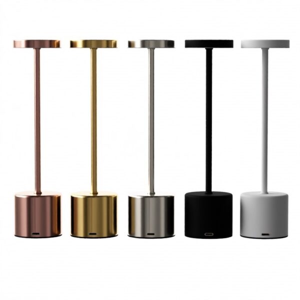 KJ027 table lamp Rechargeable metal table lamp in 5 COLOR