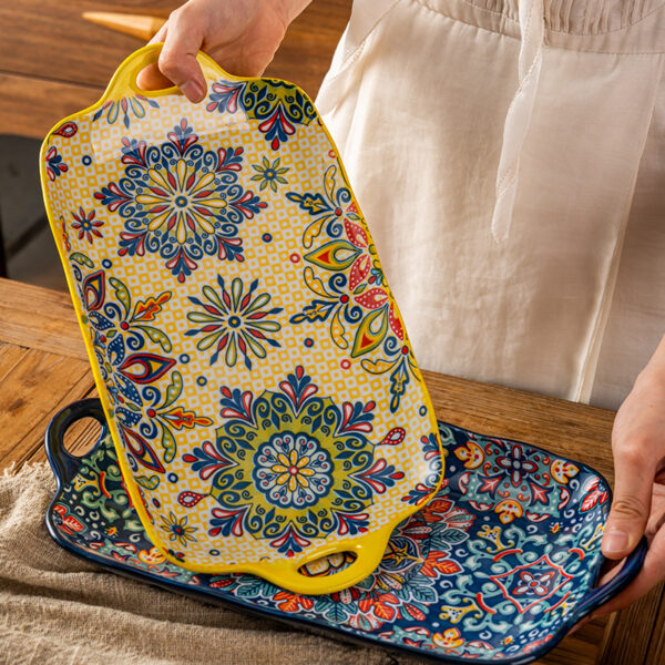 Bohemian Fish Platter ceramic plate