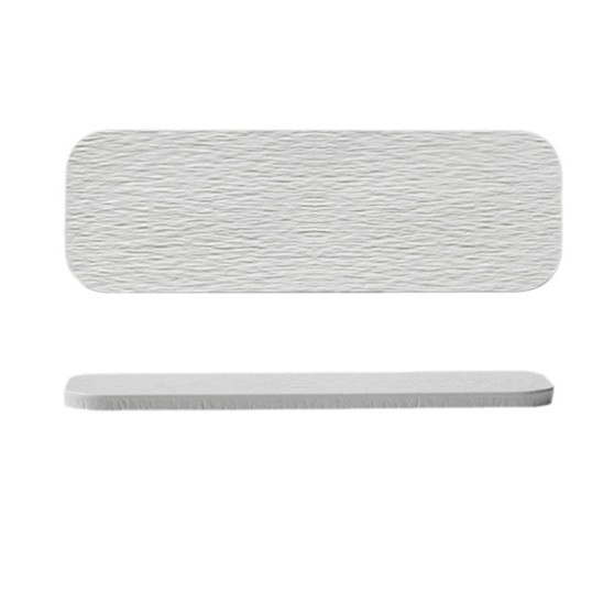 KJ033 Ceramic plate White stone textured ceramic