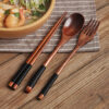 japanese-wooden-spoon-fork-chopsticks-set-nanmu