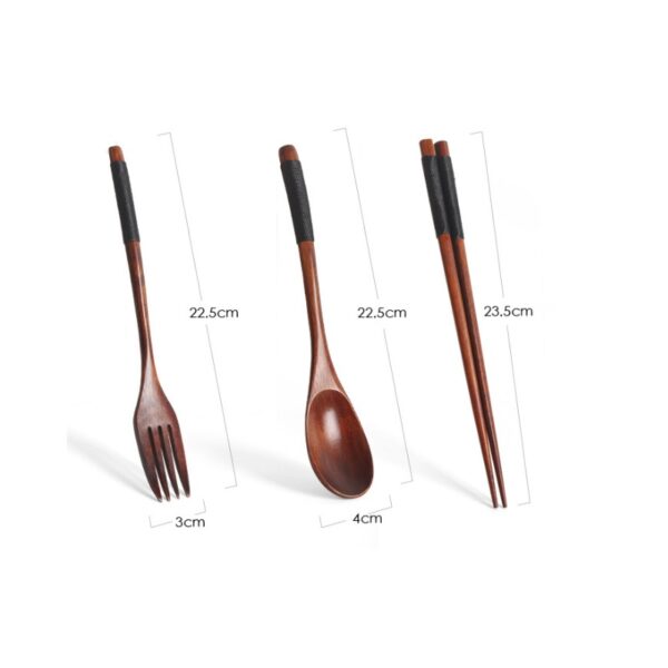 size of wood spoon, fork, Chopsticks