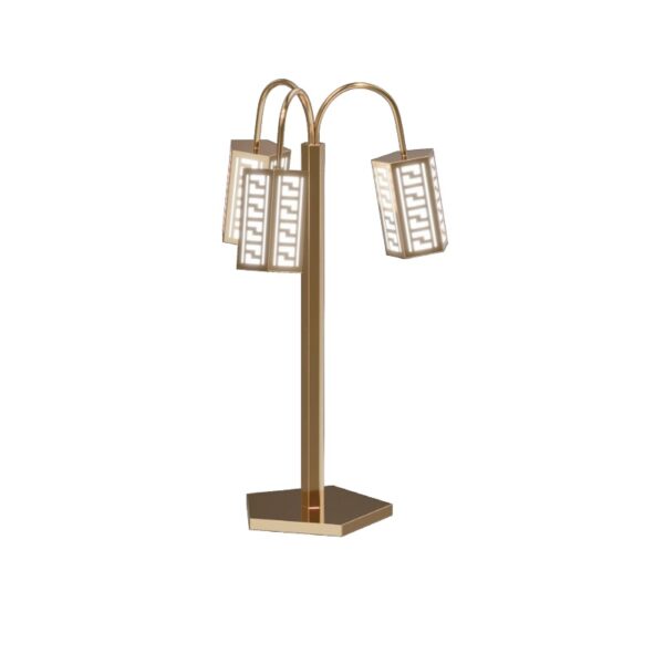 Luxury Gold Stainless Steel Buffet Table Lamp