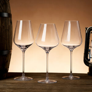 Luxury one piece lead free crystal stemmed red wine goblet