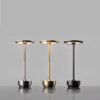 Rechargeable aluminum LED touch control table lamp,
