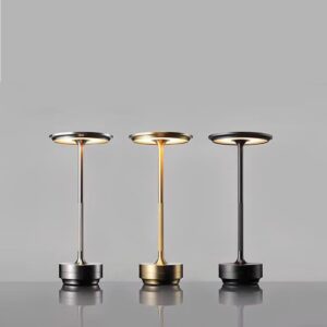 Rechargeable aluminum LED touch control table lamp,