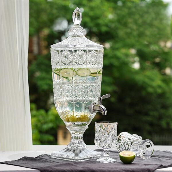 KK030 glss juice dispenser (2) Glass Cold Water Dispenser