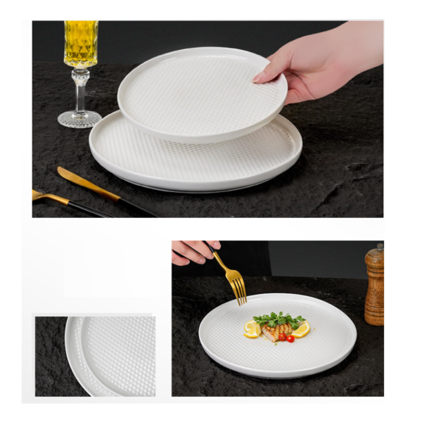 Modern Minimalist Honeycomb Flat Plate