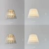 KJ056-2 modern-feather-pendant-lamp-gray-white Feather restaurant pendant light available in 40x35cm and 60x50cm sizes in white and gray