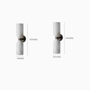 KJ057nordic-marble-wall-lamp. Marble copper wall sconce available in H355mm and H455mm two size options