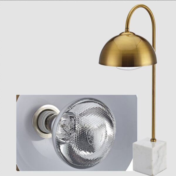KJ062-250w-marble-base-buffet-heat-lamp Single head marble buffet heat lamp available in white gold and rose gold for commercial buffet food display