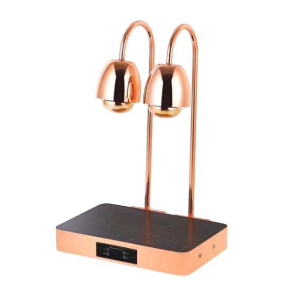 KJ069-double-head-rose-gold-buffet-heat-lamp double-head-rose-gold-buffet-heat-lamp