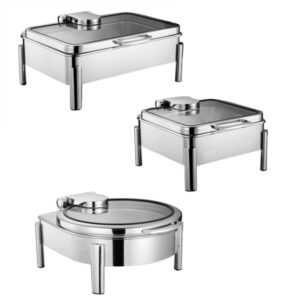 KJ072-304-stainless-steel-chafing-dish-buffet-warmer 304 stainless steel buffet warmer available in rectangular square and round shapes