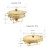 KJ073-luxury-hotel-buffet-chafing-dish Wholesale Gold Stainless Steel Glass Chafing Dish