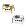 KJ092.9L stainless steel chafing dish . Premium Visual Roll Top 9L Chafing Dish